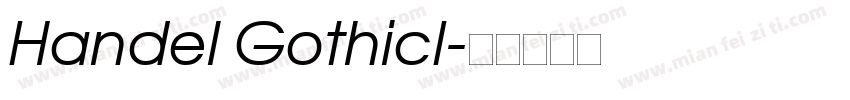 Handel GothicI字体转换